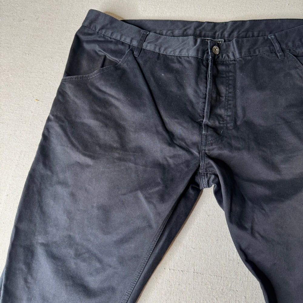The Hundreds Public Label Mens Black Cotton Twill Chino Pants Size 40 Button Fly